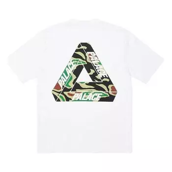 Футболка jungle camo tri-ferg t-shirt 'white' Palace, белый