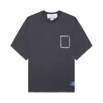 Футболка Jungles Blanket Stitch Vintage Tee 'Sun Faded Grey', серый