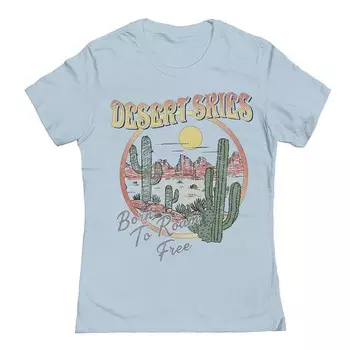 Футболка Junior's Desert Skies с рисунком COLAB89 by Threadless, цвет Light Blue