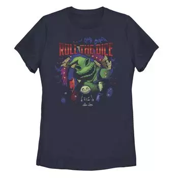 Футболка Junior's Disney «Кошмар перед Рождеством Oogie Roll The Dice» Licensed Character, темно-синий