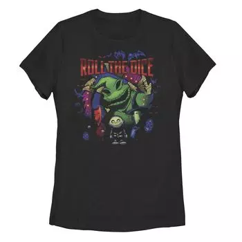 Футболка Junior's Disney «Кошмар перед Рождеством Oogie Roll The Dice» Licensed Character, черный