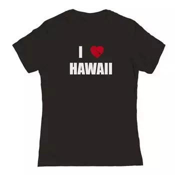 Футболка Junior'S с принтом «i Heart Hawaii» Unbranded, черный