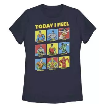 Футболка Juniors DC Comics Justice League Today I Feel Emotional Box Up Licensed Character