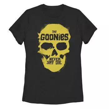 Футболка Juniors' Goonies Never Say Die с желтым черепом и рисунком Licensed Character