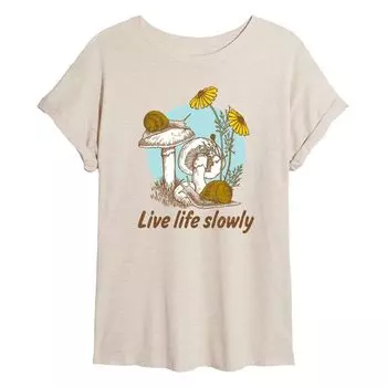 Футболка Juniors' Live Life Slowly Flowy Licensed Character