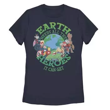 Футболка Juniors Marvel Day Earth Earth нуждается во всех героях, которых только можно получить Licensed Character
