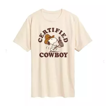 Футболка Juniors' Peanuts Cowboy Premium Licensed Character