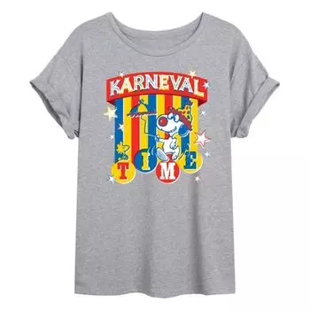 Футболка Juniors' peanuts karneval time большого размера Licensed Character, серый