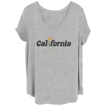 Футболка Juniors' Plus California Poppy Title с рисунком Licensed Character