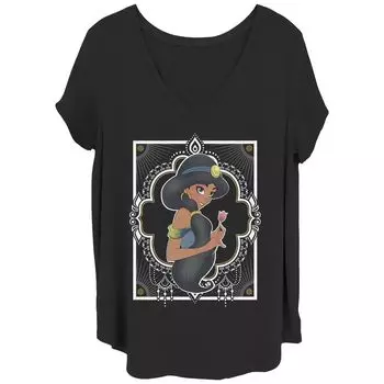 Футболка Juniors' Plus Disney Aladdin Jasmine Licensed Character, черный