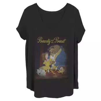 Футболка Juniors Plus Disney «Красавица и чудовище» с постером к фильму Licensed Character