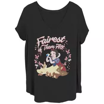 Футболка Juniors' Plus Disney Snow White Fairest Licensed Character, черный