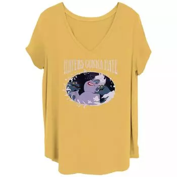 Футболка Juniors Plus Disney The Little Mermaid Ursula Haters Gonna Hate Tee Licensed Character