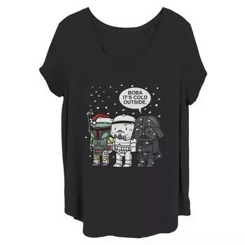 Футболка Juniors Plus Star Wars Christmas Boba «На улице холодно» Licensed Character