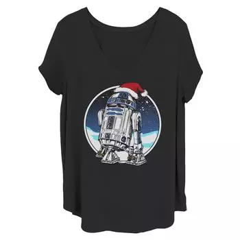 Футболка Juniors' Plus Star Wars Holiday R2-D2 Licensed Character