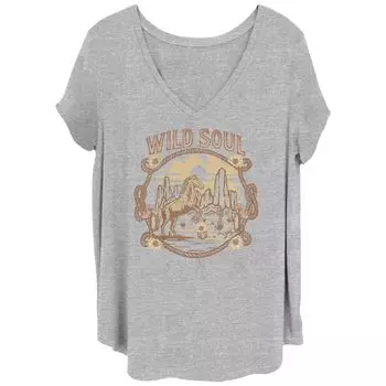 Футболка Juniors' Plus Wild Soul с рисунком Desert Horse Licensed Character