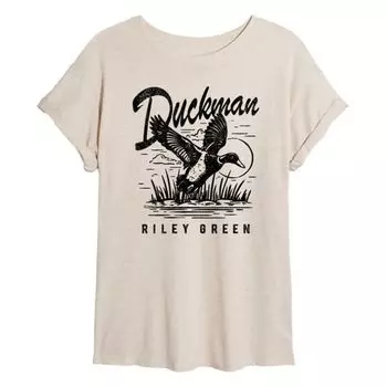 Футболка Juniors Riley Green Duckman большого размера Licensed Character, бежевый