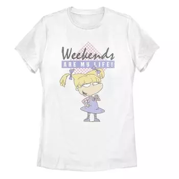 Футболка Juniors Rugrats Angelica Weekends Is My Life Licensed Character
