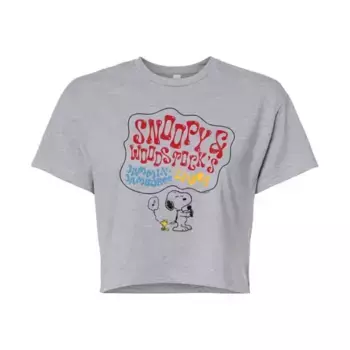 Футболка Juniors с графическим принтом «Peanuts» и «Woodstock» Licensed Character, серый