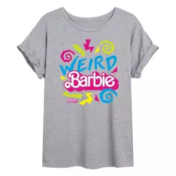 Футболка Juniors с необычным графическим принтом в стиле фильма Barbie, серый
