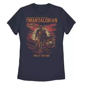 Футболка Juniors Star Wars: The Mandalorian Distressed This Is The Way Licensed Character