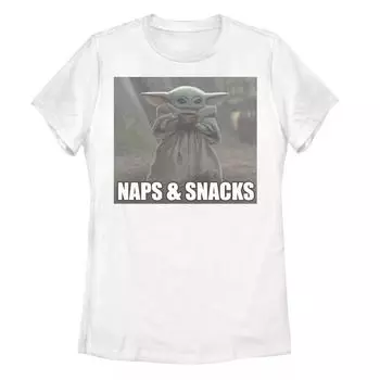 Футболка Juniors Star Wars The Mandalorian Naps And Snacks V2 Licensed Character