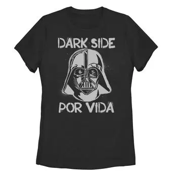 Футболка Juniors Star Wars Vader Dark Side Por Vida For Life Licensed Character, черный