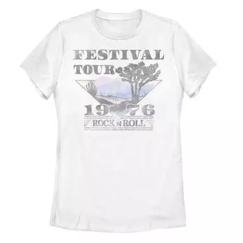 Футболка Juniors' Trendy Festival Tour Rock N Roll 1976 с треугольной сценой Licensed Character