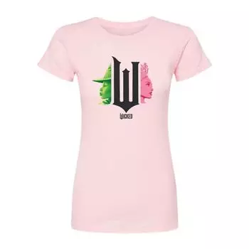 Футболка Juniors Wicked Elphaba & Glinda Licensed Character, розовый