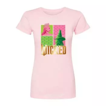 Футболка Juniors Wicked Glinda & Elphaba в сетку Licensed Character, розовый