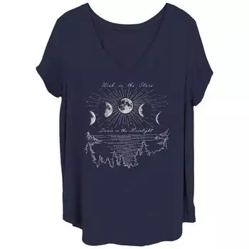 Футболка Juniors' Wish On The Stars Dance In The Moonlight Unbranded, синий
