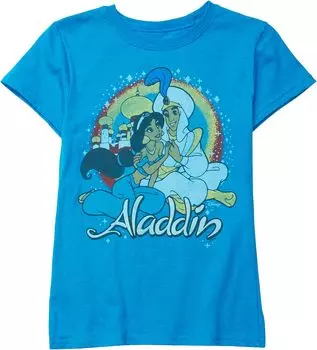 Футболка Junk Food Kids Disney Aladdin & Jasmine T-Shirt, цвет Turquoise