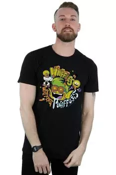 Футболка «Юные титаны идут вафельной манией» DC Comics, черный