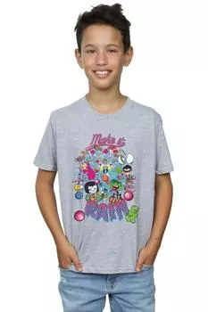 Футболка «Юные титаны, сделай дождь» DC Comics, серый