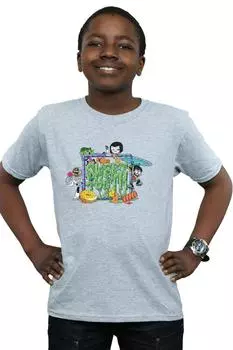 Футболка «Юные Титаны — сладкоежки» DC Comics, серый