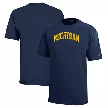 Футболка «Юный чемпион» Navy Michigan Wolverines Team Arch Champion, цвет Mic Navy