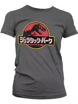 Футболка Jurassic Park, серый