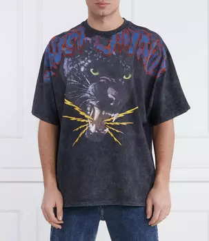 Футболка Just Cavalli Loose fit, цвет grafite
