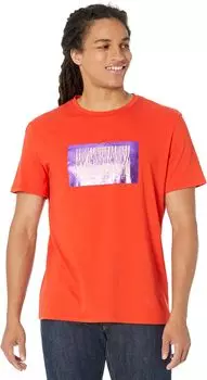 Футболка Just Cavalli Queens T-Shirt with "Just Code" Foil Logo, красный