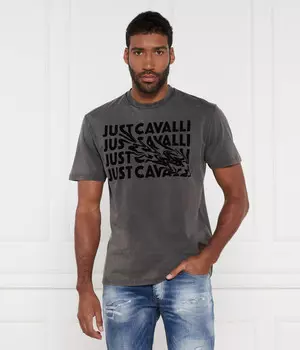 Футболка Just Cavalli Regular Fit, цвет grafite