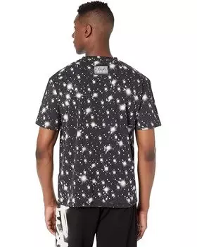 Футболка Just Cavalli Startdust Print Crew Neck Cotton T-Shirt, черный