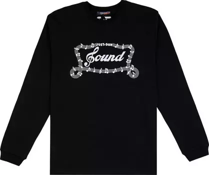 Футболка Just Don Sound Long-Sleeve T-Shirt 'Black', черный