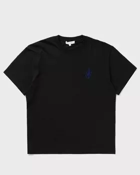 Футболка Jw Anderson Anchor Embroidery Back Print T-Shirt, черный