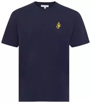 Футболка JW Anderson Anchor Embroidery T-Shirt 'Dark Navy', синий
