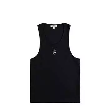 Футболка Jw Anderson Anchor Embroidery Tank Top JW Anderson, черный