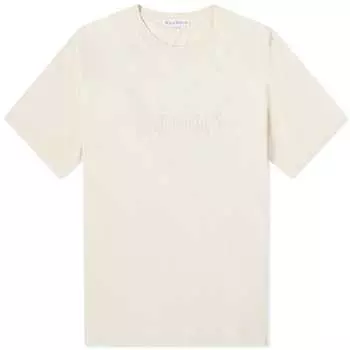 Футболка Jw Anderson Logo Embroidery, бежевый