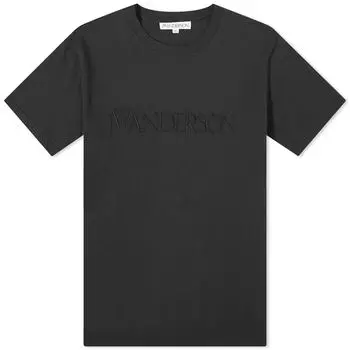 Футболка Jw Anderson Logo Embroidery, черный