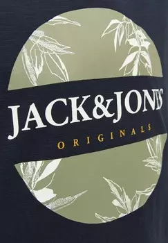 Футболка JWHCRAYON BRANDING TEE SS CREW NEC JNR Jack & Jones, темно-синий