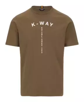 Футболка K-Way, коричневый