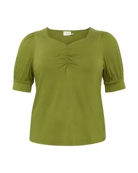 Футболка Kaffe Curve SISSY, оливковый